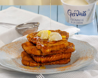 Pain perdu au fromage à la crème Gervais